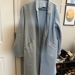 Elegant Sky Blue Women's Utility Jacket